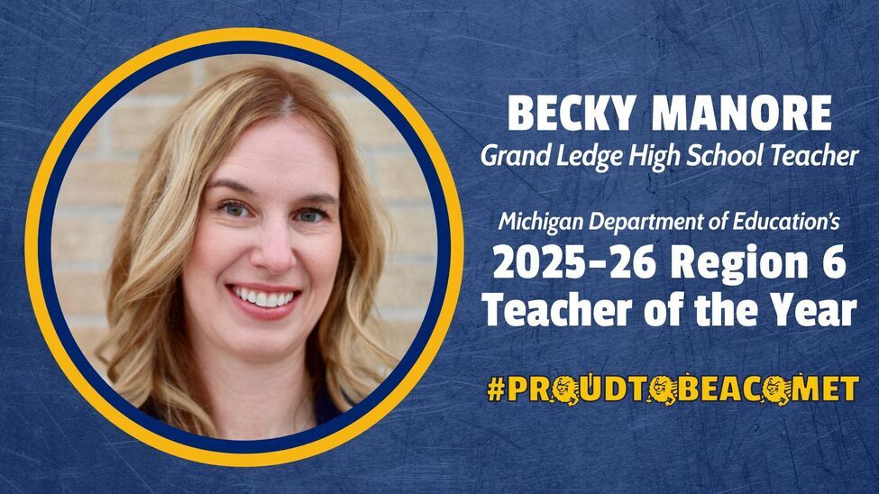 BECKY MANORE, GLHS Teacher, is MDE's 2025-2026 Region 6 Teacher of the Year